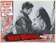 WILD WHEELS (1969) Lobby Card Set VF+ MOTORCYCLE GANG!