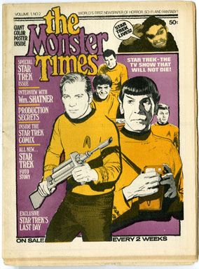 MONSTER TIMES #2 FANZINE 1972 STAR TREK Ish GRAY MORROW