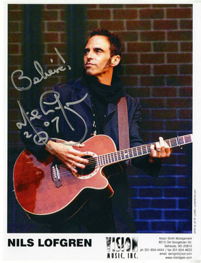 NILS LOFGREN AUTOGRAPH on PHOTOGRAPH Crazy Horse