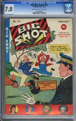 BIG SHOT COMICS #74 (1947) CGC FN/VF 7.0 - SKYMAN