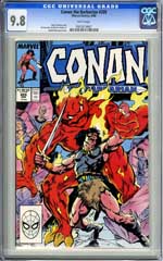 CONAN THE BARBARIAN #205 (1988) CGC NM/MT 9.8 WHITE Pgs