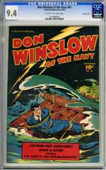 DON WINSLOW OF THE NAVY #61 CGC NM 9.4 COW Pgs CROWLEY