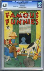 FAMOUS FUNNIES #128 (1945) CGC FN+ 6.5 Off-White Pages