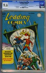 LEADING COMICS #8 (1943) CGC NM+ 9.6 COWpg DOUBLE COVER