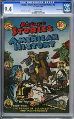PICTURE STORIES FROM AMERICAN HISTORY #2 CGC NM 9.4 OW