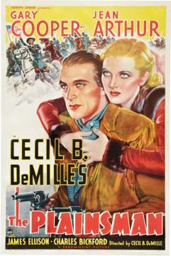 THE PLAINSMAN (1936) ONE SHEET MOVIE POSTER - STYLE B 
