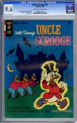 UNCLE SCROOGE #66 (1966) CGC NM+ 9.6 OW Pgs FILE COPY