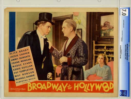 BROADWAY TO HOLLYWOOD (1933) CGC L0BBY CARD FN/VF 7.0