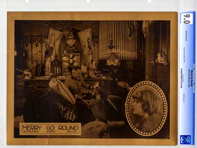MERRY GO ROUND (1923) CGC LOBBY CARD VF/NM 9.0