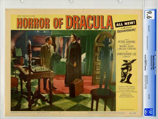 HORROR OF DRACULA (1958) CGC LOBBY CARD #2 NM+ 9.6
