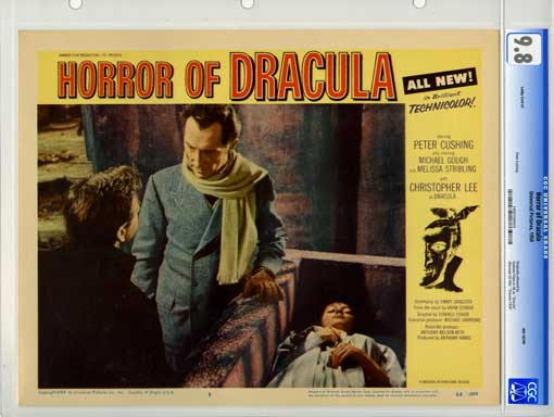 HORROR OF DRACULA (1958) CGC LOBBY CARD #3 NM/MT 9.8