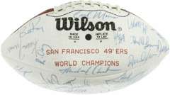 1984 SAN FRANCISCO 49ers SIGNED FOOTBALL JOE MONTANA