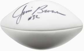JIM BROWN - SIGNED WILSON FOOTBALL w/LOA