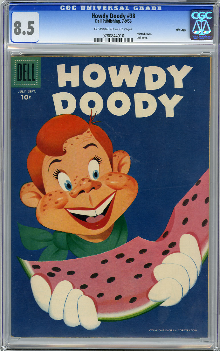 HOWDY DOODY #38  (1956) CGC VF+ 8.5 - OWW pg- FILE COPY
