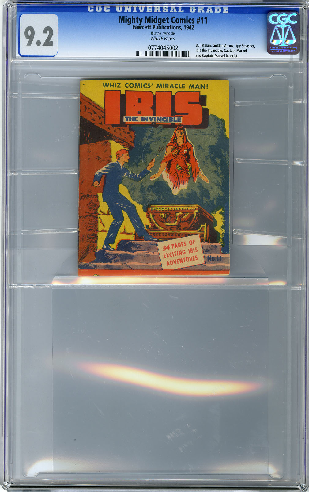 MIGHTY MIDGET COMICS #11(1942) CGC NM- 9.2 WHT pg IBIS