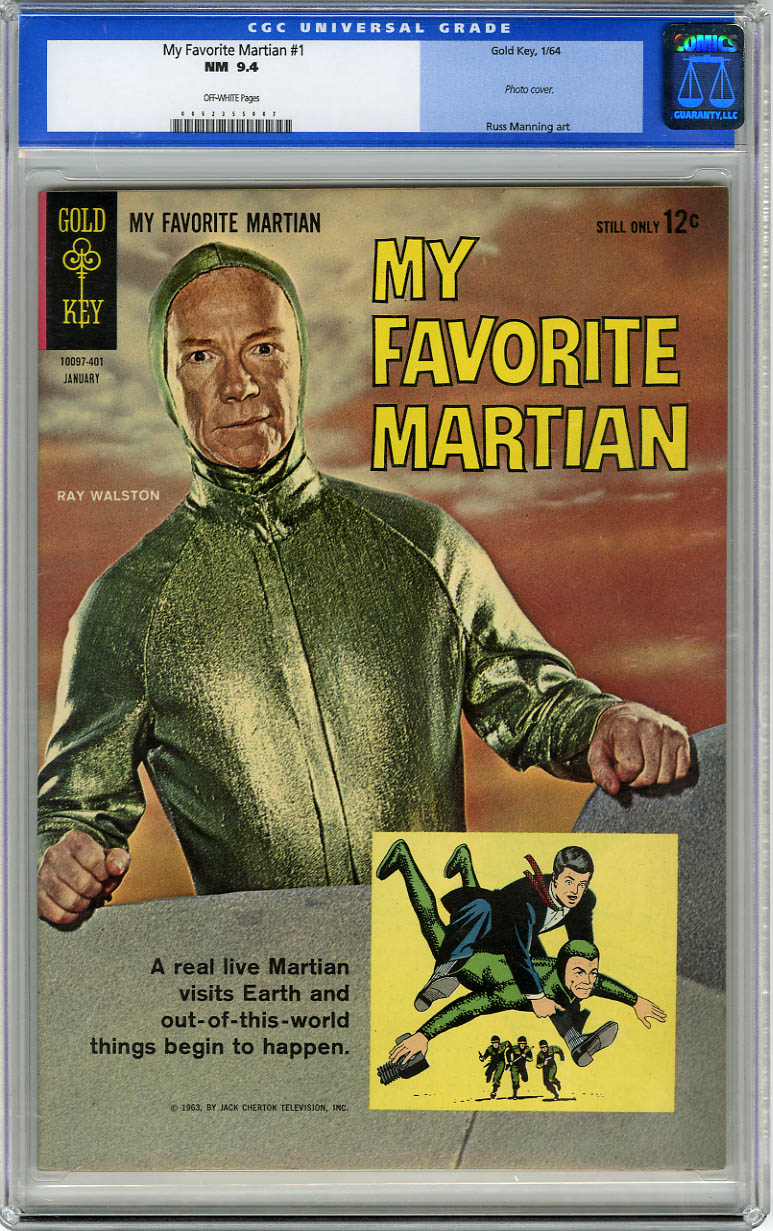 MY FAVORITE MARTIAN #1 (1964) CGC NM 9.4 - OW Pages
