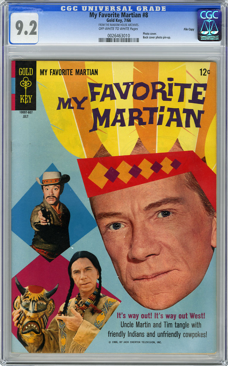 MY FAVORITE MARTIAN #8 CGC NM-9.2  OWW pg - FILE COPY