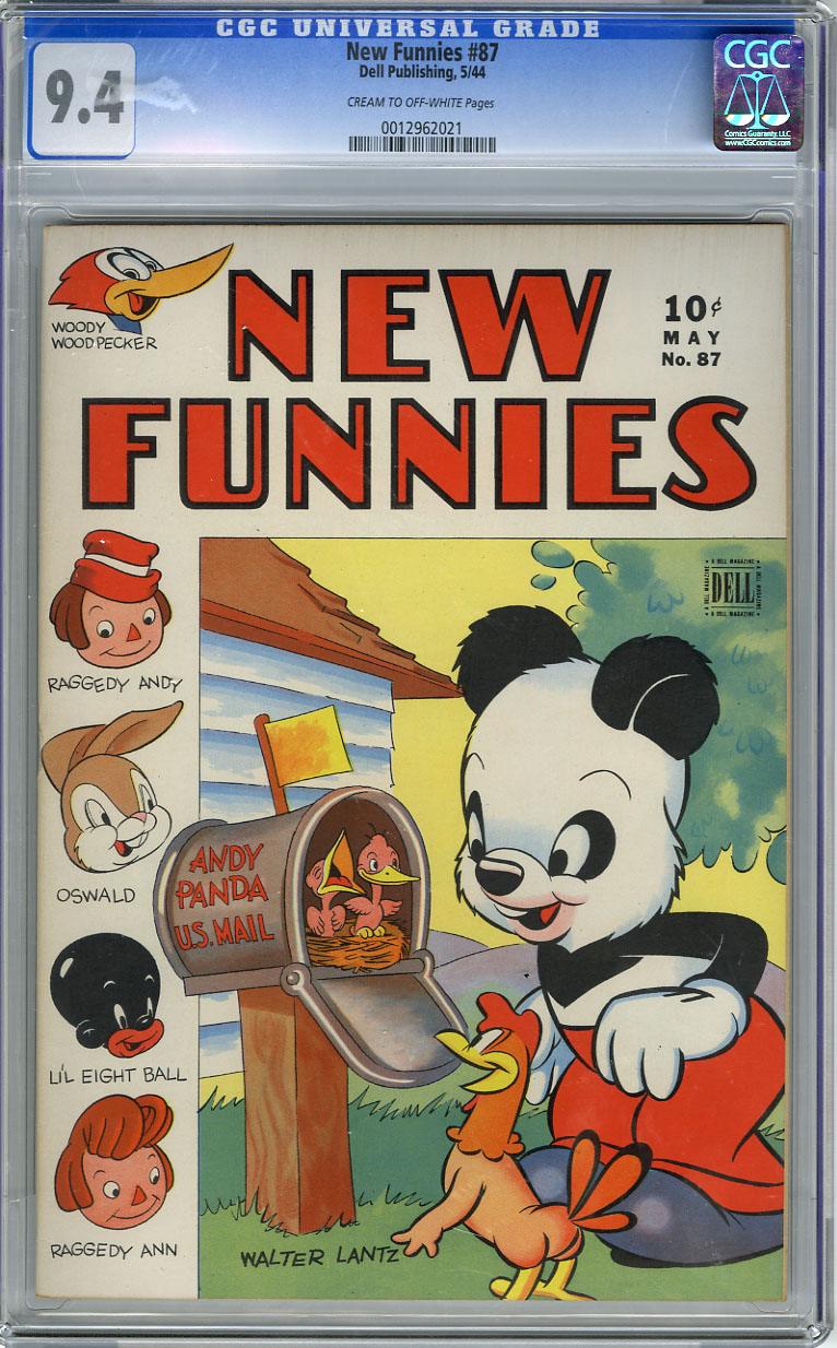 NEW FUNNIES #87 (1944) - CGC NM 9.4  - COW Pages