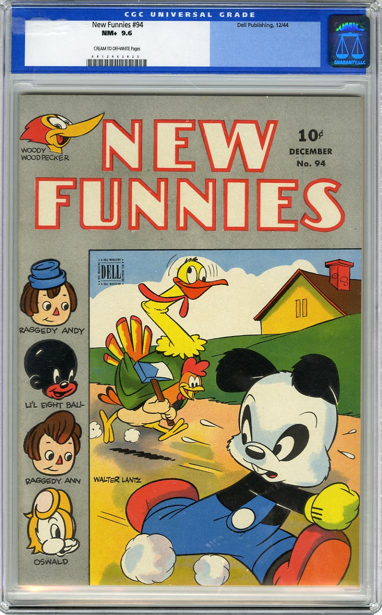 NEW FUNNIES #94 (1944) - CGC NM+ 9.6  - COW Pages