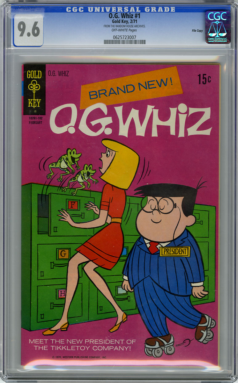 O.G. WHIZ #1 (1971) CGC NM+ 9.6 - OW Pages - FILE COPY