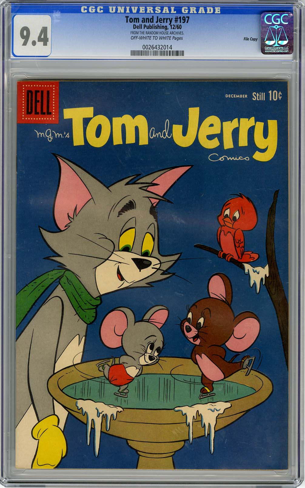 TOM AND JERRY #197 (1960) CGC NM 9.4 OWW Pgs FILE COPY