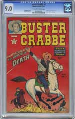 BUSTER CRABBE #1 (1951) CGC VF/NM 9.0 OWW Pgs FRAZETTA
