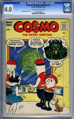 COSMO THE MERRY MARTIAN #3 (1959) CGC VG 4.0 COW Pages