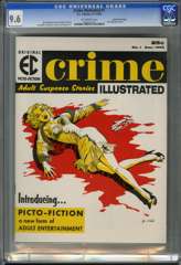 CRIME ILLUSTRATED #1 (1955) CGC 9.6 OW Pgs GAINES