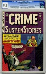 CRIME SUSPENSTORIES #3 1951 CGC NM/MT 9.8 OWW Pg GAINES