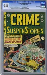 CRIME SUSPENSTORIES #4 1951 CGC NM/MT 9.8 OWW Pg GAINES