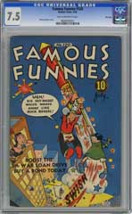 FAMOUS FUNNIES #120 (1944) CGC VG- 7.5 FILE COPY