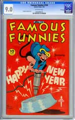 FAMOUS FUNNIES #138 (1945) CGC VF/NM 9.0 OWpg FILE COPY