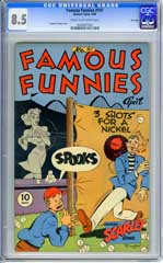 FAMOUS FUNNIES #141 (1946) CGC VF+ 8.5 COW Pg FILE COPY