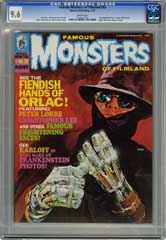 FAMOUS MONSTERS OF FILMLAND #63 CGC NM+ 9.6 WHITE Pages