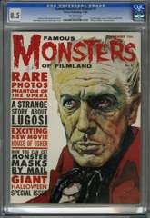 FAMOUS MONSTERS OF FILMLAND #9 (1960) CGC 8.5 OW Pgs