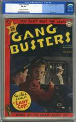 GANG BUSTERS #9 (1949) CGC 9.4 OWW Pgs PHOTO COVER
