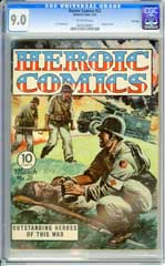 HEROIC COMICS #23 (1944) CGC VF/NM 9.0 OW Pgs FILE COPY