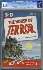 HOUSE OF TERROR #1 (1953) CGC 8.5 COW Pgs KUBERT; 3-D