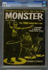MONSTER PARADE #4 (1959) CGC 5.0 OWW Pgs