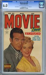 MOVIE LOVE #22 -1953 CGC 6.0 John Payne Coleen Gray CVR