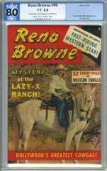 RENO BROWNE #50 (1950) CGC 8.0 LTOW PAGES