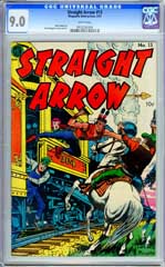 STRAIGHT ARROW #13 (1951) CGC VF/NM 9.0 WHITE Pages