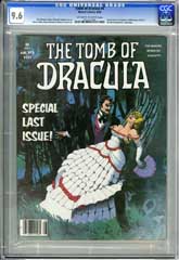 TOMB OF DRACULA #6 (1980) CGC NM+ 9.6 OWW Pg LAST ISSUE