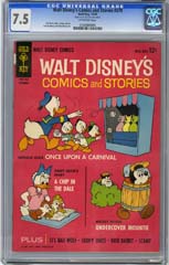 WALT DISNEY'S COMICS AND STORIES #279 CGC VF- 7.5 OW Pg