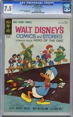 WALT DISNEY'S COMICS AND STORIES #288 CGC VF- 7.5 WHTpg