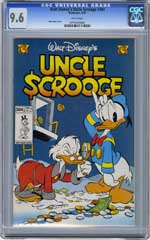 WALT DISNEY'S UNCLE SCROOGE #304 1997 CGC NM+ 9.6 WHTpg