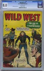 WILD WEST #1 (1948) CGC VF 8.0 OFF-WHITE Pgs SYD SHORES