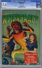 WITCHCRAFT #1 (1952) CGC VF- 7.5 OW Pages "D" Copy