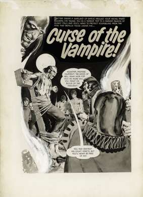 NEAL ADAMS - CREEPY #14 PAGE 1 ORIGINAL ART (1967) VAMP