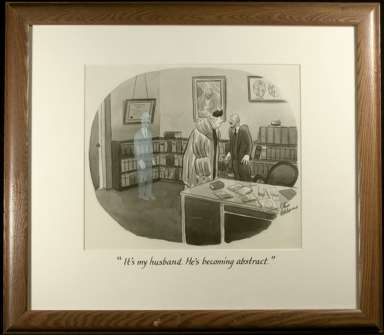 CHARLES ADDAMS - PSYCHIATRIST CARTOON ORIGINAL ART